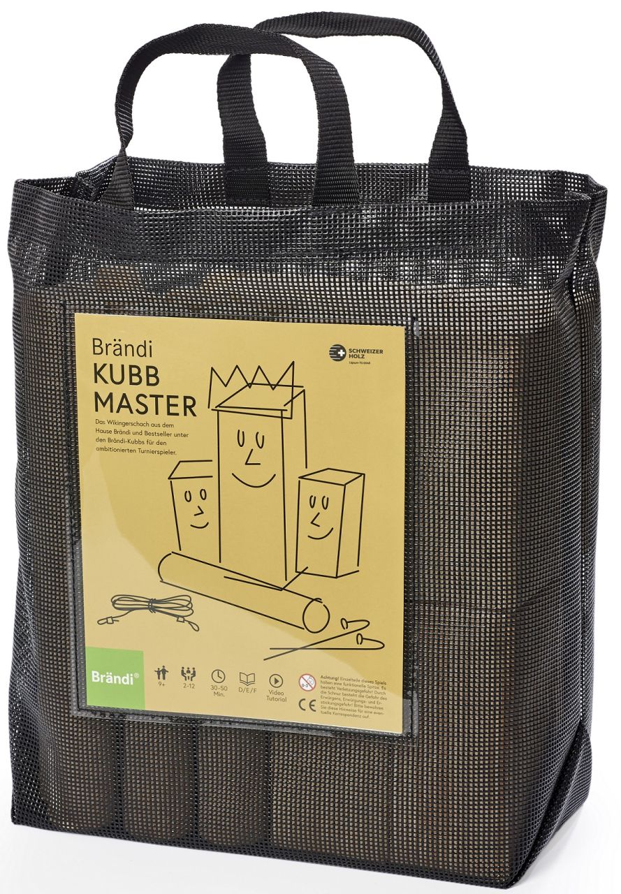 Kubb Master in robuster Tragtasche