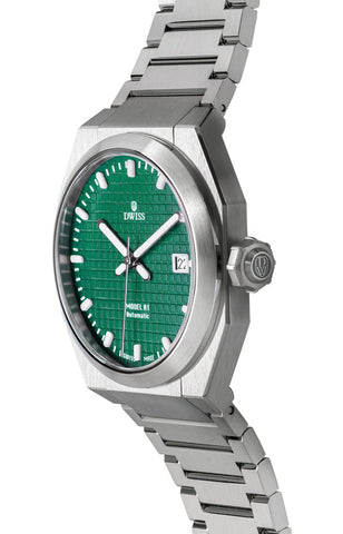 DWISS - A1 Green Watch - Swiss Precision Elegance ⌚🌟