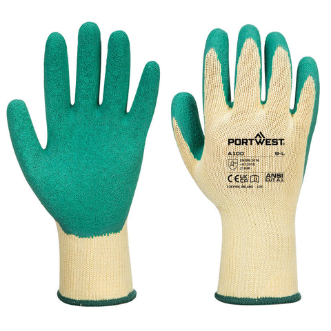 Portwest Grip Latex-Handschuh – A100 – Gruen