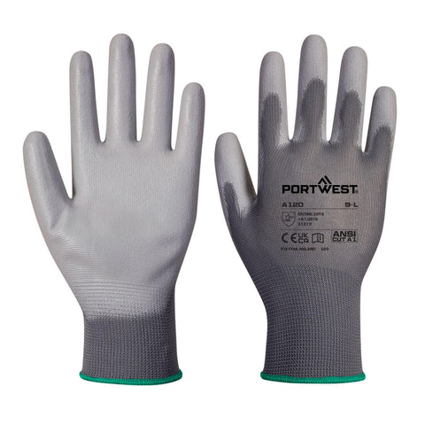 Portwest PU-Beschichteter-Handschuh – A120 – Grau