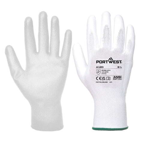 Portwest PU-Beschichteter-Handschuh – A120 – Weiss