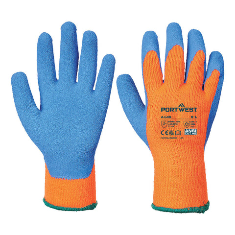 Portwest Cold Grip Handschuh – A145 – Orange/Blau