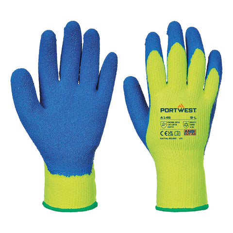 Portwest Cold Grip Handschuh – A145 – Gelb/Blau