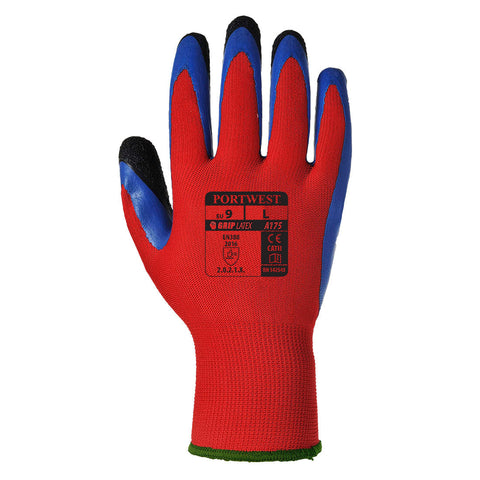 Portwest Duo-Flex Handschuh - Latex – A175 – Rot/Blau