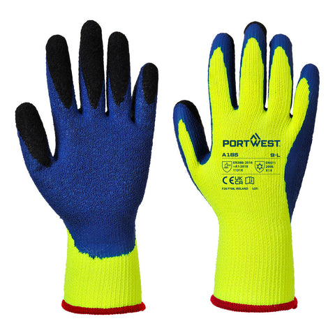 Portwest Duo-Therm Handschuh – A185 – Gelb/Blau