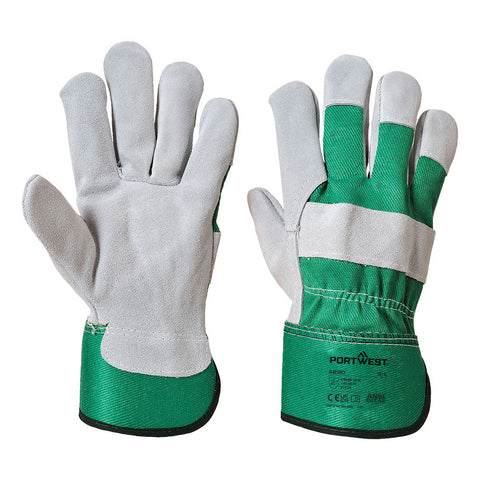 Portwest Premium Chrome Rigger Handschuh – A220 – Gruen