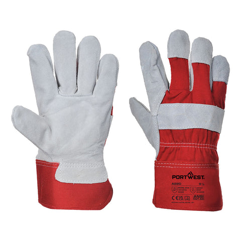 Portwest Premium Chrome Rigger Handschuh – A220 – Rot