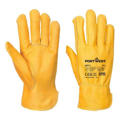 Portwest Gefütterter Driver Handschuh – A271 – Braun