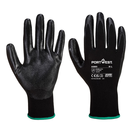 Portwest Dexti-Grip Handschuh – A320 – Schwarz