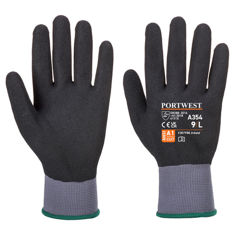 Portwest Dermiflex Ultra Pro Nitrilschaum-Handschuh – A354 – Schwarz