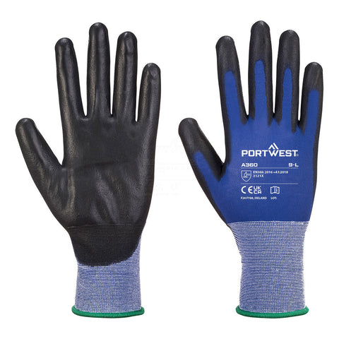 Portwest Senti-Flex Handschuh – A360 – Blau/Schwarz