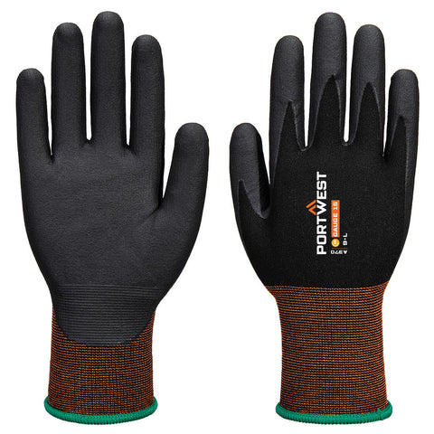 Portwest GP Grip 15 Nitril-Mikroschaum-Handschuh – A370 – Schwarz