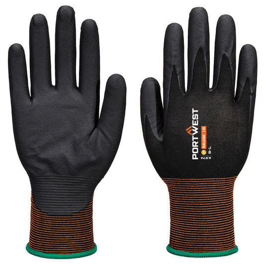 Portwest GP Grip 18 Nitril-Mikroschaum-Handschuh – A374 – Schwarz