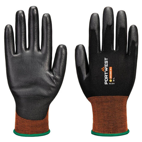 Portwest GP Grip 21 PU Handschuh – A376 – Schwarz