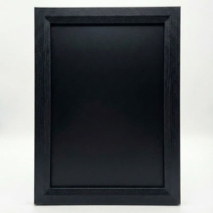 Wandkreidetafel 26 × 35 cm, magnetisch, Holzrahmen Schwarz – B-Ware / Abverkauf