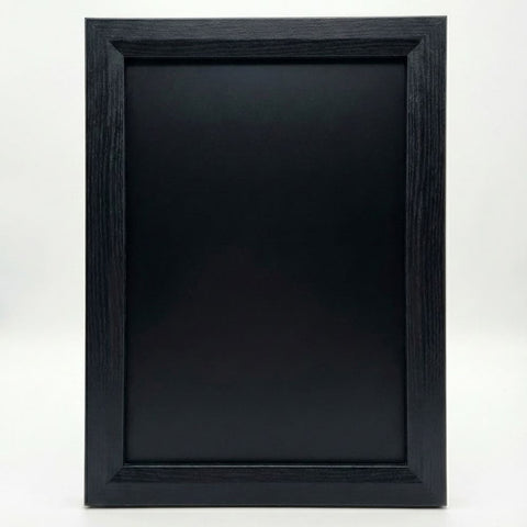 Wandkreidetafel 26 × 35 cm, magnetisch, Holzrahmen Schwarz – B-Ware / Abverkauf