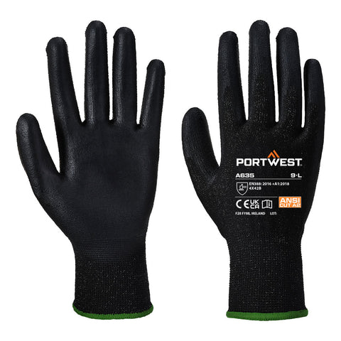 Portwest Eco-Schnittschutz-Handschuh – A635 – Schwarz