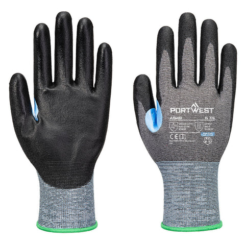 Portwest CS D21 PU Schnittschutzhandschuh – A649 – Grau/Schwarz