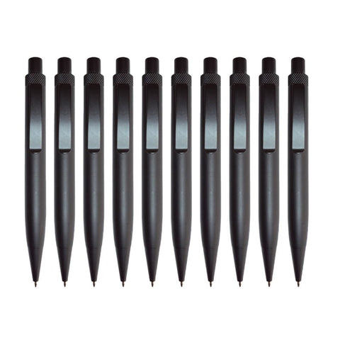 Beauty Kugelschreiber 10er Set – Aluminium, Druckmechanik, Parker-Mine, 13,5 cm