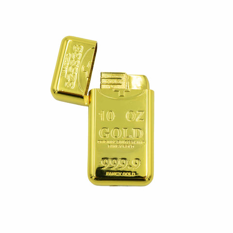 Gold Bar Feuerzeug in Goldbarren-Form mit Geschenkbox