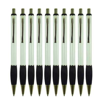 Tecno Kugelschreiber 10er Set – gummierte Griffzone, solide Mechanik, 13,5 cm