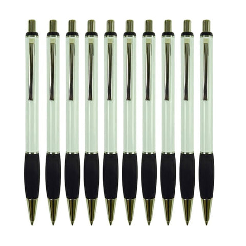 Tecno Kugelschreiber 10er Set – gummierte Griffzone, solide Mechanik, 13,5 cm