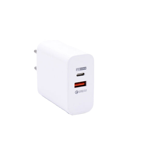 GaN Super Fast Wall Charger – USB-C 33W & USB-A 65W