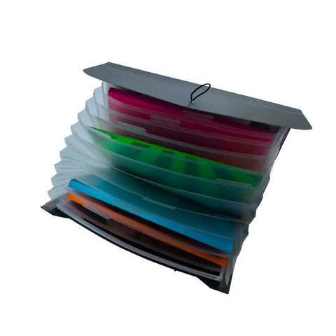 Elegante Fächermappe – 13 Innentaschen & 12 Tabs