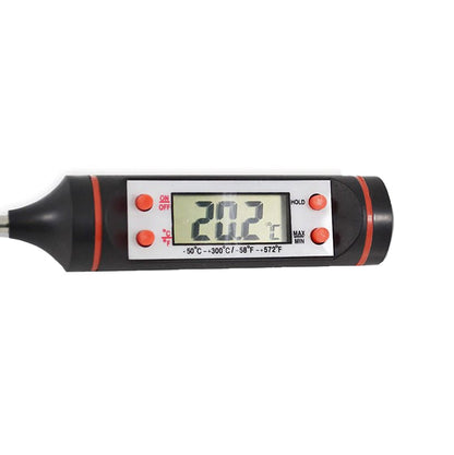 Grillthermometer mit Edelstahlsonde & Temperaturspeicher