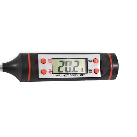 Grillthermometer mit Edelstahlsonde & Temperaturspeicher