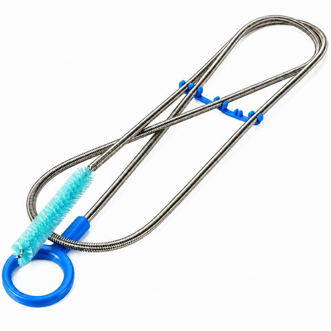 Wassertank Reinigungsset – 3-teilig, Schläuche & Flaschen, flexibles Metallrohr 86 cm