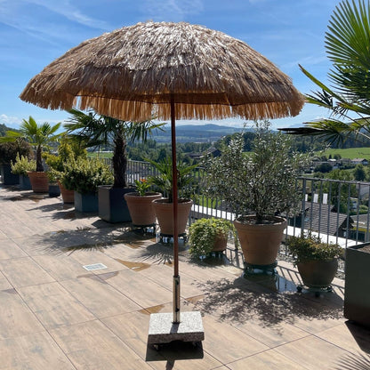Hawaii Sonnenschirm – neigbar, klappbar & für Strand & Garten