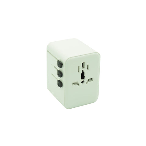Kolumbus Weltreisestecker 4-in-1 – 150+ Länder, 2x USB-A & 2x USB-C, CE/RoHS