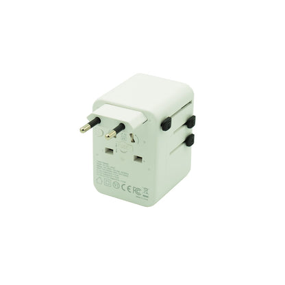 Kolumbus Weltreisestecker 4-in-1 – 150+ Länder, 2x USB-A & 2x USB-C, CE/RoHS