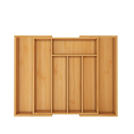 Schubladenorganizer aus Holz – Ausziehbar bis 50cm & Mehrere Fächer