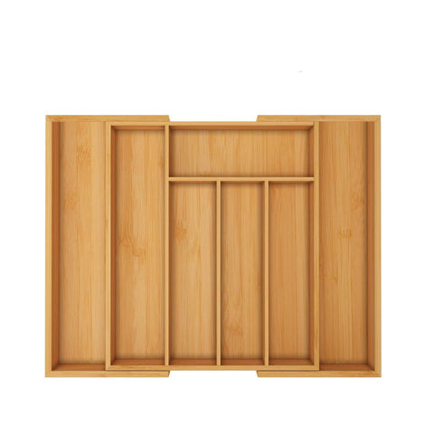 Schubladenorganizer aus Holz – Ausziehbar bis 50cm & Mehrere Fächer
