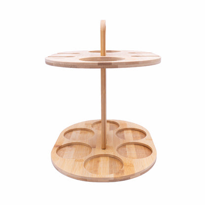 Weinhalter für 2 Flaschen & 4 Gläser – Kompakt & Elegant
