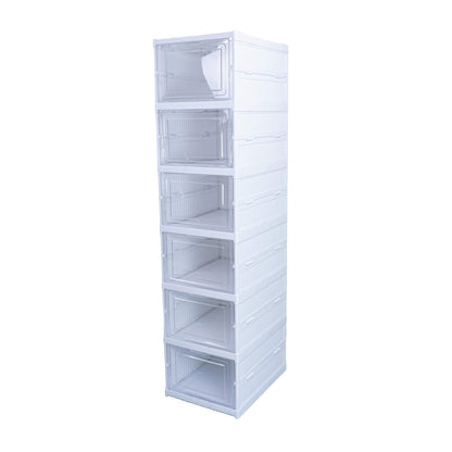Schuhboxen 6er-Set – Stapelbar & Platzsparend