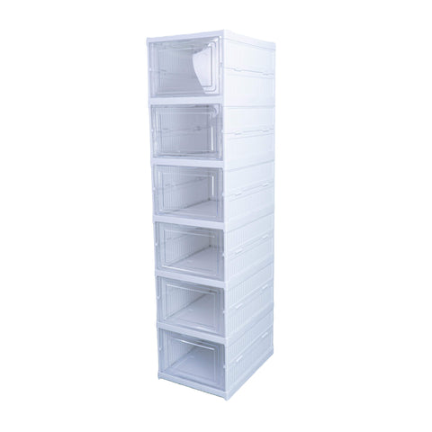 Schuhboxen 6er-Set – Stapelbar & Platzsparend