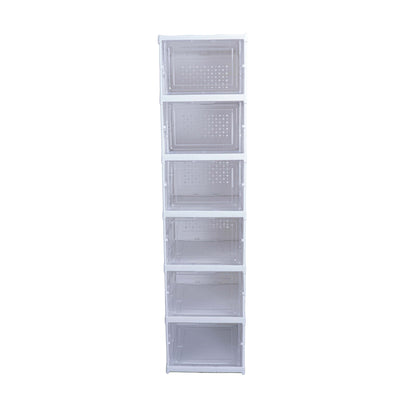 Schuhboxen 6er-Set – Stapelbar & Platzsparend