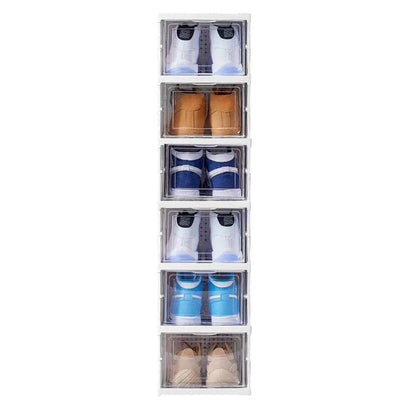 Schuhboxen 6er-Set – Stapelbar & Platzsparend