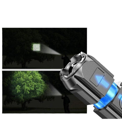 Camping Power Torch LED Taschenlampe – 3 Stufen, Zoom & USB-Aufladbar