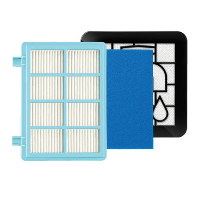 Ersatzfilterset für Philips FC8010/02 – Allergie-Abluftfilter, Motorfilter & Schaumstofffilter