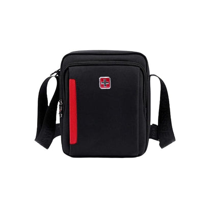 Swiss Crossbody-Tasche – 18x16x5cm, Mehrere Fächer & Verstellbarer Gurt