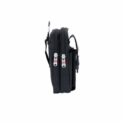 Swiss Multifunktionale Gürteltasche – Mehrere Fächer & 10x4x18cm
