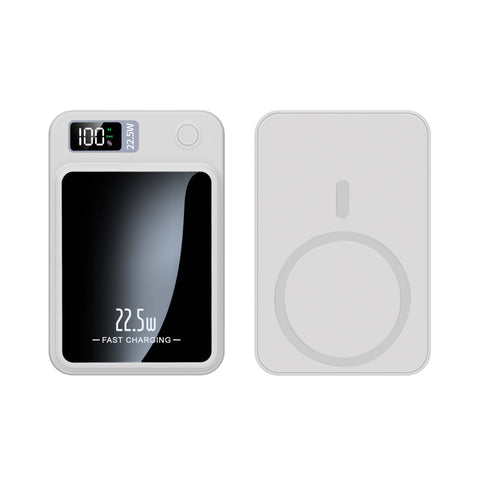 Wireless Magnetische Powerbank 10'000 mAh – Kabellos, USB & LED-Anzeige