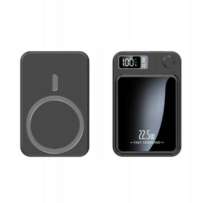 Wireless Magnetische Powerbank 10'000 mAh – Kabellos, USB & LED-Anzeige