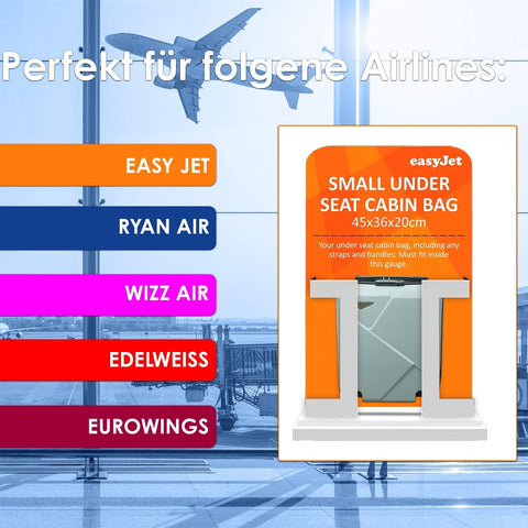 Titan Kabinentrolley – Handgepäck Koffer passend für EasyJet