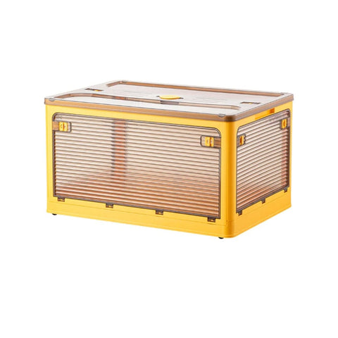 Haushalt Faltbox mit Deckel & Rädern – 59,5x41,5x33,5cm, Faltbar & Stabil