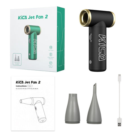 KiCA Jet Fan 2 Mini-Turboventilator & Luftpumpe